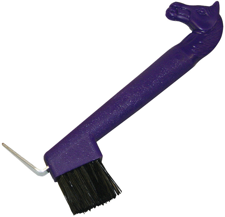 Szczotko kopystka z głową konia granatowa