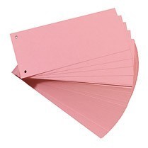 Herlitz PRZEKŁADKI 1/3 A4 KART. RÓŻOWE ECO 100szt