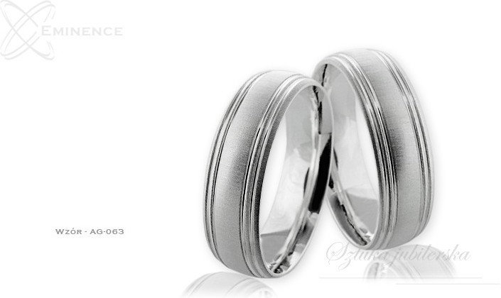 Eminence Obrączki srebrne - wzór Ag-063