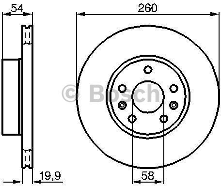 BOSCH Tarcza hamulcowa 0 986 478 218