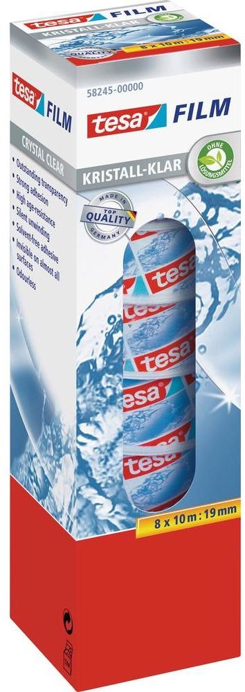 TESA Taśma samoprzylepna DxS) 10 m x 19 mm 58245-00-00 8 Rolka(ek)