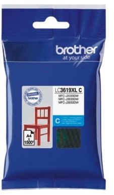 Brother Tusz Oryginalny LC-3619 C LC-3619C) Błękitny)