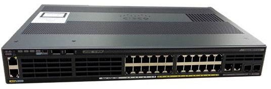Cisco Catalyst 2960-X 24 GigE PoE 370W, 4 x 1G SFP, LAN Base (WS-C2960X-24PS-L)