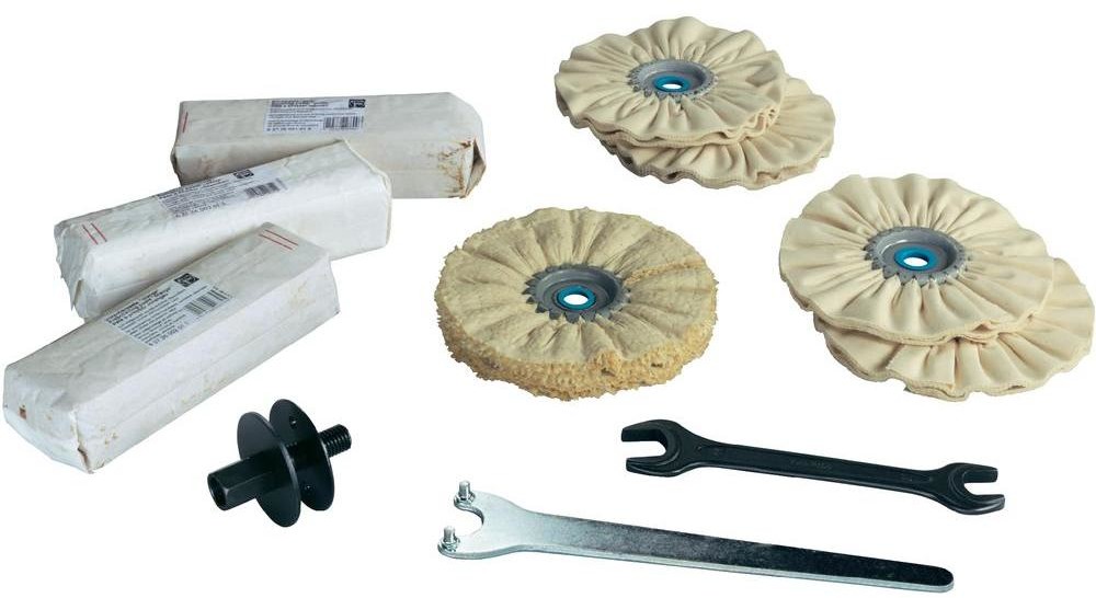 Zestaw do polerowania powierzchni/rur/profili ze stali szlachetnej (6 37 23 011 04 0)