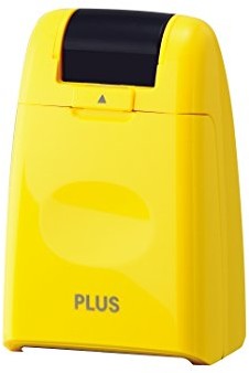 Plus Japan stempel rolkowy maskujący, żółty, wystarcza na zamaskowanie ok. 50 m IS-500CM YL