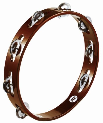 Meinl Percussion meinl Percussion ta1ab drewno Tamburyn opasek zaciskowych ze stali z 25,40 cm (10 cale) Średnica African Brown TA1AB