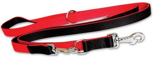 Dingo Smycz Taśma polipropylenowa przedłużana podwójnie zszywana 2,5cm/120-220 cm