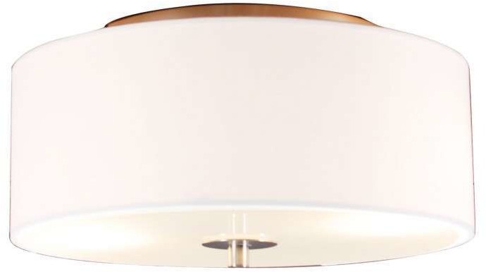 QAZQA Klasyczny plafon biały 30cm - Drum