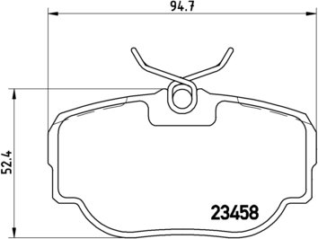BREMBO Zestaw klocków hamulcowych, hamulce tarczowe P 44 009