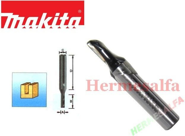 MAKITA FREZ DO DREWNA PROSTY (1 ROWEK) 8mm D-10017 szerokość ostrza 4mm
