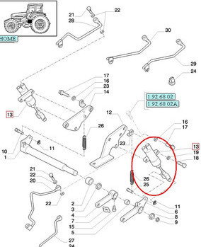 CNH CYLINDEREK HAMULCOWY NEW HOLLAND 87748455