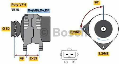 Bosch Alternator 0 123 515 020