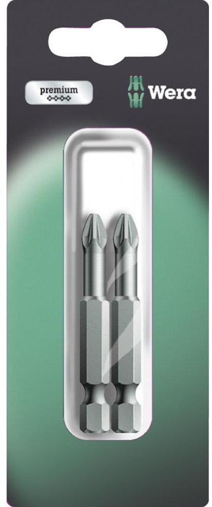 Wera Bit z końcówką krzyżową PZ 3 855/4 TZ SB SiS stal narzędziowa twardy 50 mm F 6.3 2 szt