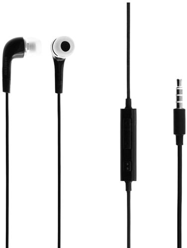 Samsung Oryginalny zestaw słuchawkowy  Galaxy Xcover S5690 frustracjami ehs64avfbe Czarny słuchawki douszne słuchawki z przyciskiem Volume kontroler + wł. i wył. (Rok Free Packaging) EHS64AVFBE
