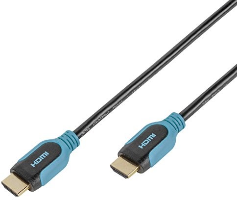 Vivanco PRO 14hdhd 075pb High Speed   HDMI z Ethernet (zwrotny kanał audio) 2,5 m niebieski/czarny 4008928429565