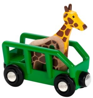 Brio Wagon z żyrafą Safari 33724