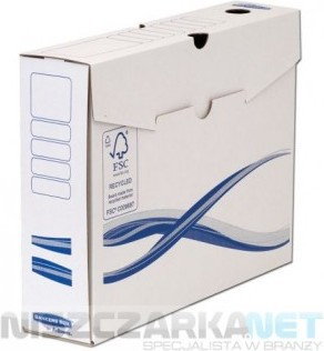 Fellowes Pudełko na akta A4+ - grzbiet 80mm - opk 25szt - Bankers Box Basic