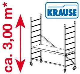 Krause Rusztowanie jezdne, aluminiowe ProTec 3m robocza