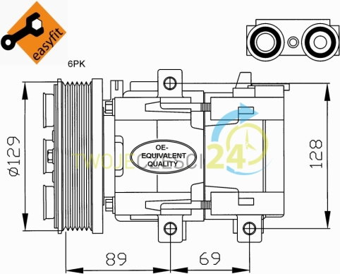 NRF Kompresor, klimatyzacja 32212
