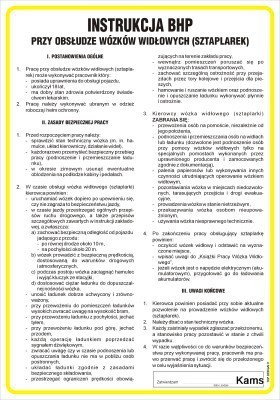 Obsługa wózków widłowych (sztaplarek)