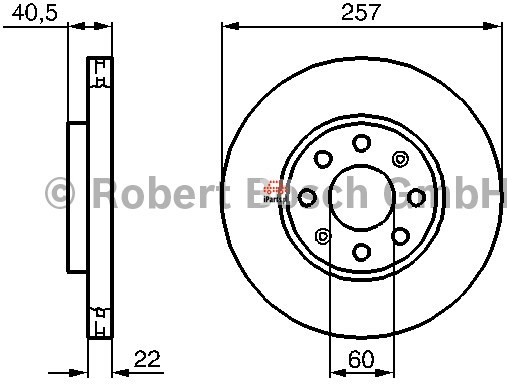 BOSCH Tarcza hamulcowa 0 986 479 B89