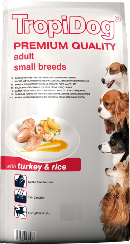 Tropical Premium Adult Small Breeds - With Turkey & Rice 2,5 kg