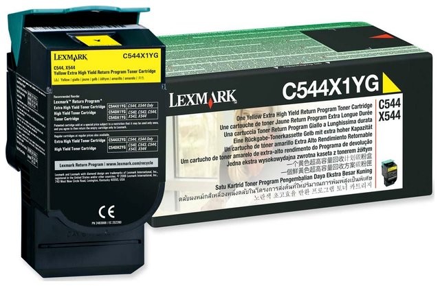 Lexmark Wyprzedaż Oryginał Kaseta z tonerem do C-544/546 | zwrotny | 4 000 str | yellow C544X1YG_wyp