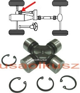 ROZNI Krzyżak przedniego wału napędowego przedni Dodge Durango 4x4 2000-2008