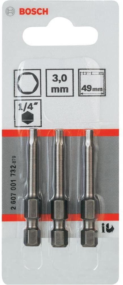 Bosch 2607001732 3 mm bardzo twardy E 6.3 3 szt.