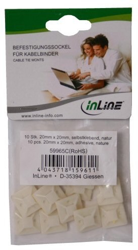 InLine Organizer 4.5mm białe 10szt 59965C