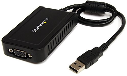 STARTECH.COM StarTech. com USB Multi Monitor Video Adapter  zewnętrzny na karcie graficznej  gniazdo USB (wtyczka) (VGA) czarny USB2VGAE3