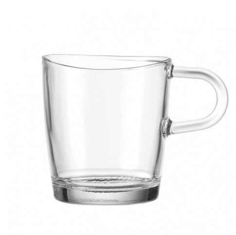 Leonardo WYPRZEDAŻ! LEONARDO LOOP FILIŻANKA SZKLANKA 260 ML Z POFALOWANYM BRZEGIEM BTRZY SALE043365