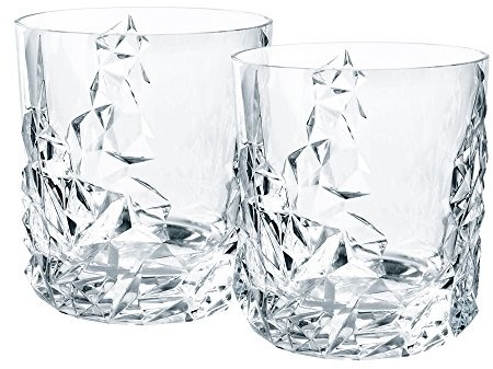 Spiegelau & Nachtmann 0091901-0 zestaw szklanek do whisky, 2-częściowy, szkło rzeźbione 0091901-0