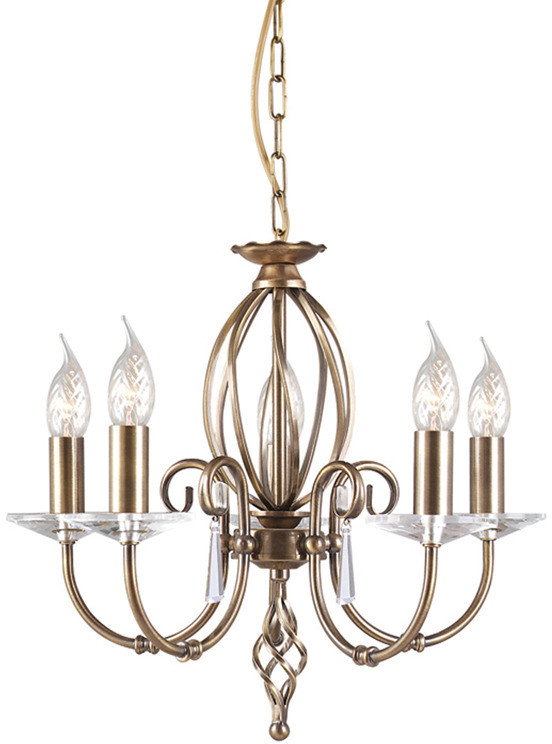 Elstead Lighting Aegean AG 5 AB 5 AG5 AGED BRASS