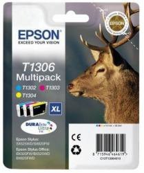 Epson oryginalny ink blistr, C13T13064022, T1306, cyan/magenta/yellow, 30,3ml, Stylus Office BX320FW C13T13064022