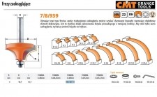 CMT FREZ DO ZAOKRĄGLEŃ HM R= 3 D=18,7 I=12,7 S=8 CMT939.187.11