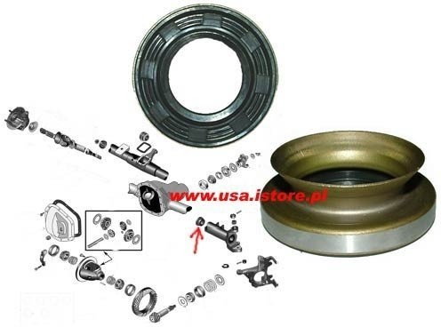 Precision Uszczelniacz półosi przedniego mostu Jeep Comanche MJ