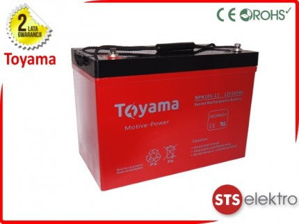 Toyama Akumulator Deep Cycle NPM105-12 12V 105Ah