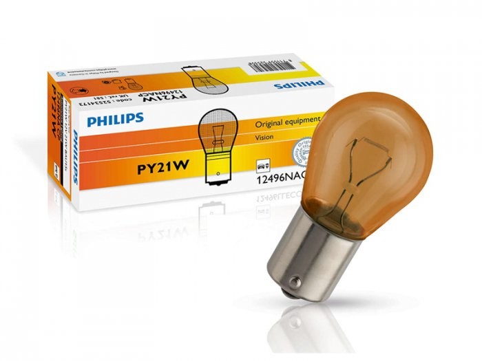 Philips 12V 21W PY21W BAU15spomarańczowa10 szt. 12496/NACP