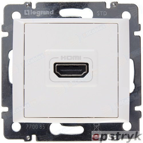Legrand VALENA - Gniazdo HDMI TYPU A 1.3 Z ZACISKAMI ŚRUBOWYMI BIAŁE 770085