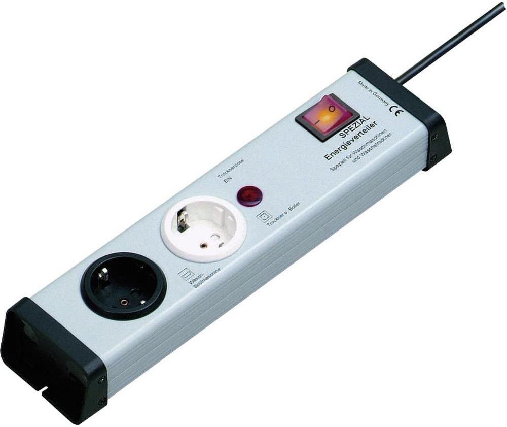 Ehmann Listwa zasilająca z wyłącznikiem 0218x00022301 Ilość gniazdek 2 1.50 m 3600 W 16 A 230 V/50 Hz