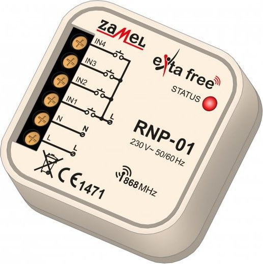 Zamel Radiowy nadajnik dopuszkowy 4-kanałowy RNP-01
