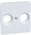 Simon Ramka Kontakt 82 gniazda RTV biała