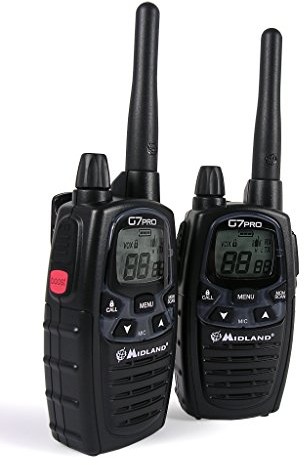 Midland c1090 g7pro PMR-ivus radiowy system z podwójnym zamkiem Stand przodu battery pack (800 mAh) C1090