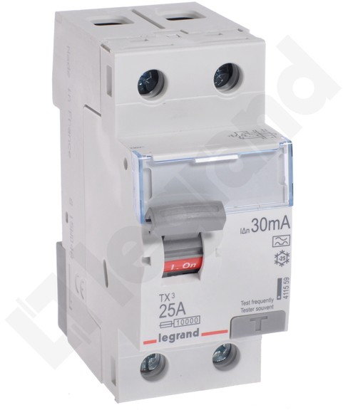 Legrand Wyłącznik różnicowoprądowy P 302 25 A 30 mA A - 411559