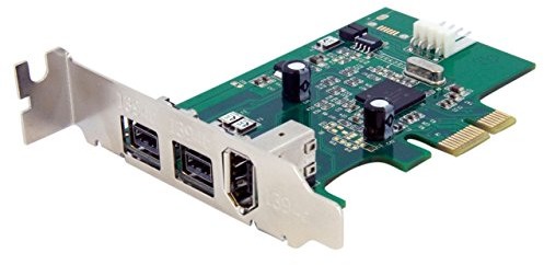 STARTECH.COM Startech 3 port 800 + 400 FireWire PCI Express interfejsy Low Profile Combo Card  3 port FireWire PCIe Card  PCI-E 1 X FireWire 400 1394 A 2 X 800 FireWire 1394B PEX1394B3LP