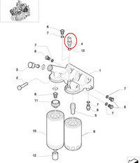 CNH CZUJNIK TEMPERATURY WODY I PALIWA NEW HOLLAND 4897224