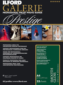 Фото - Папір Ilford Papier  GALERIE Prestige Smooth Gloss G310 A4/100 - Raty 