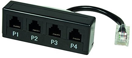 LogiLink na RJ11 Modular Adapter (RJ45), 4-Port 4052792035544