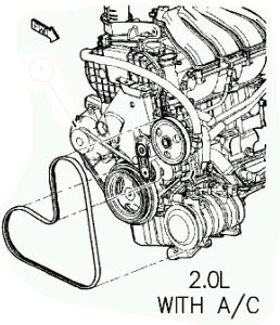 DAYCO Pasek wielorowkowy PS + AC Chrysler PT Cruiser 2,0 DOHC 16V